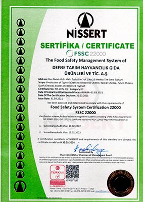FSSC 22000 Sertifikası